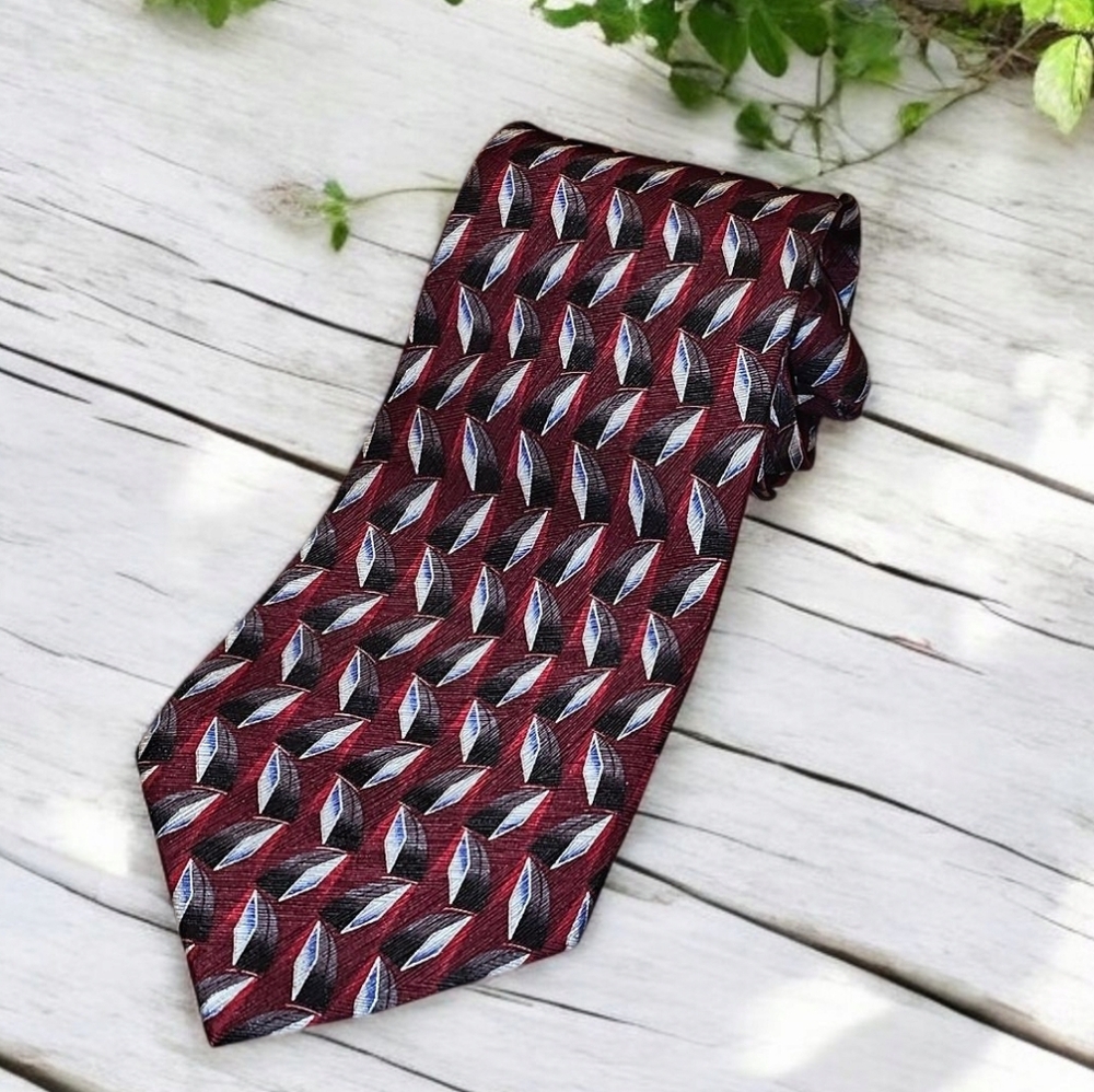 NWOT Zianetti 100% Italian Silk Zipper Tie